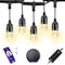 Homevenus Smart Outdoor Extension String Lights, 24 FT-12 Bulbs, Dimmable Cool Warm White Patio Lights SL-2W-N - alternate 1